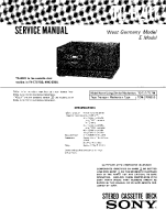 Sony TC-H201 - Service Manual 